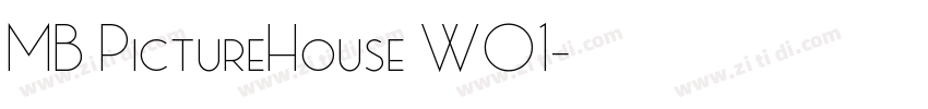 MB PictureHouse W01字体转换